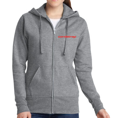 Cordstrap Embroidered  - Ladies Core Fleece Full Zip Hooded Sweatshirt Thumbnail