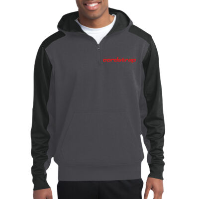 Cordstrap Embroidered  - Tech Fleece Colorblock 1/4 Zip Hooded Sweatshirt Thumbnail