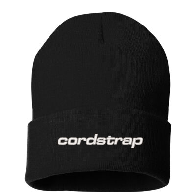 Cordstrap Embroidered - 12" Solid Cuffed Beanie Thumbnail
